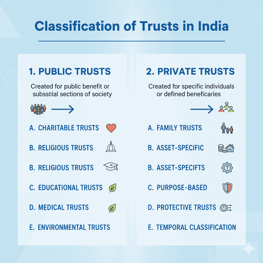 Classification of Trusts in India
